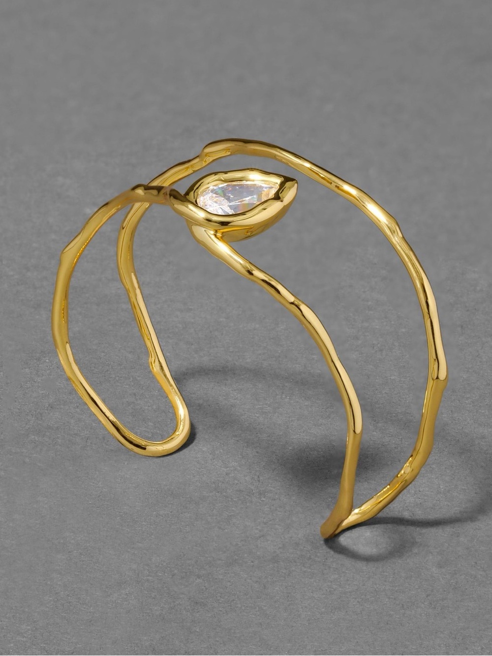 Alexis Bittar Asterales Gold Floating Cuff Bracelet